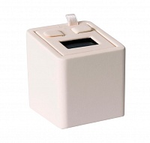 Подставка для серег/кубик наклонный/выним.вкладыш/2 язычка/прорезь/окошко/петелька/Н-60 мм.