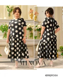 Платье 2454-черный Minova