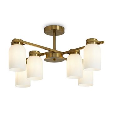 Потолочный светильник 6*Е14 FR5446PL-06BS латунь Kamelia Freya