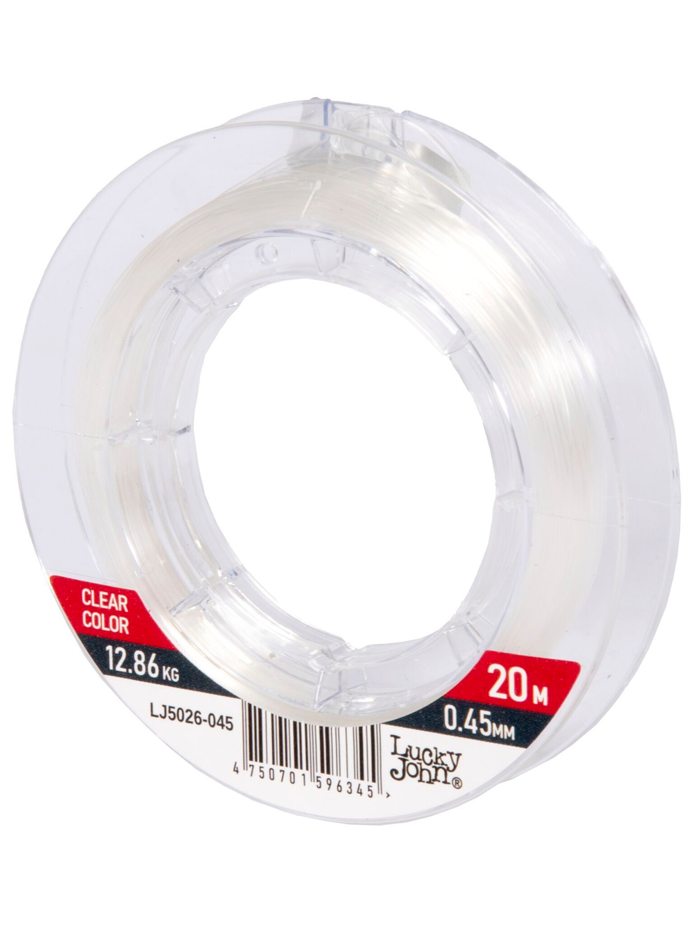 Леска монофильная зимняя Lucky John Ice Soft Fluorocarbon 20 м, 0.45 мм