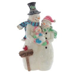 GAEM Фигурка декоративная "Снеговики", L18 W9 H31 см