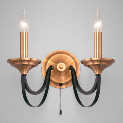 Настенный светильник 60098/2 черный