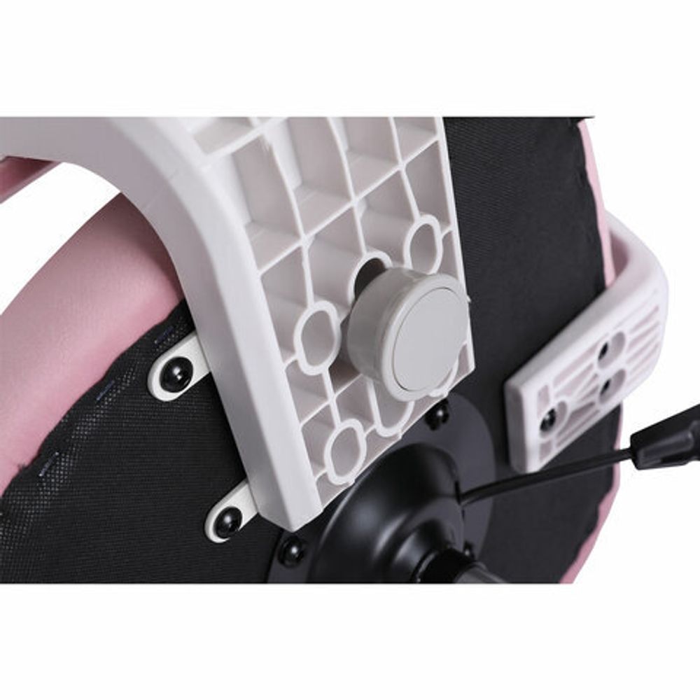 Кресло детское с подставкой для ног BRABIX "Sky MG-206", велюр, розовое, 533154