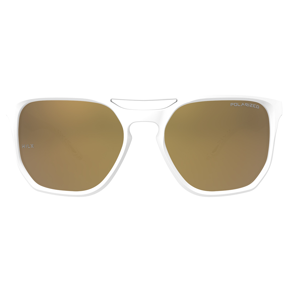 Спортивные очки HILX Carnage / Matt Solid White / Gold Polarized Lens