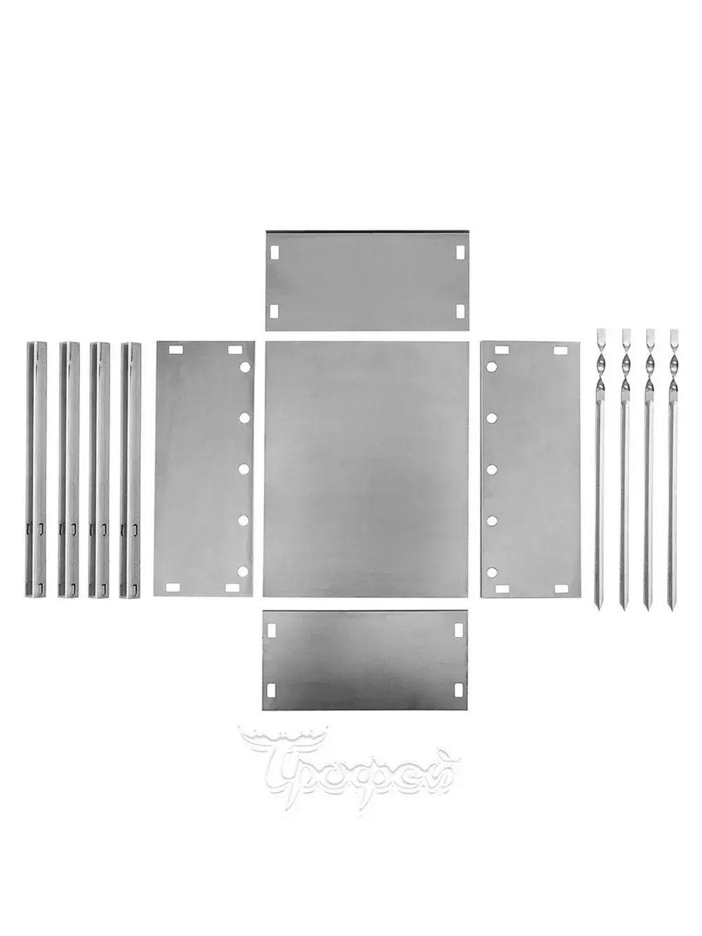 Мангал сборный Light 400x240x400мм, сталь 0,4мм