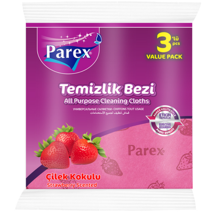 Салфетки впитывающие PAREX с запахом клубники 3 шт