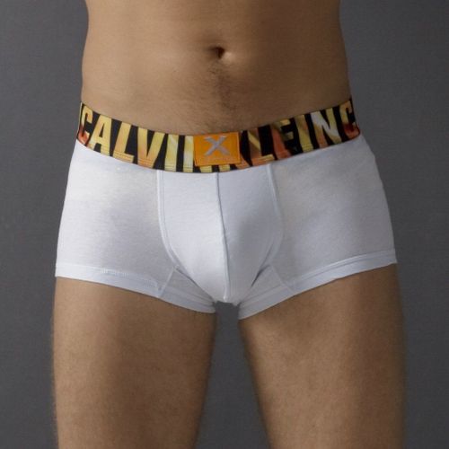 Мужские трусы боксеры хлопковые белые Calvin Klein X MEN Cotton White