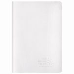 Тетрадь 48 л. в клетку обложка кожзам SoftTouch, сшивка, A5 (147х210мм), БЕЛЫЙ, BRAUBERG RAINBOW, 403881