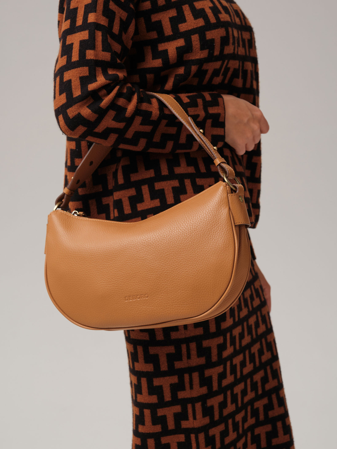 Сумка Deboro 30719 коричневый лист