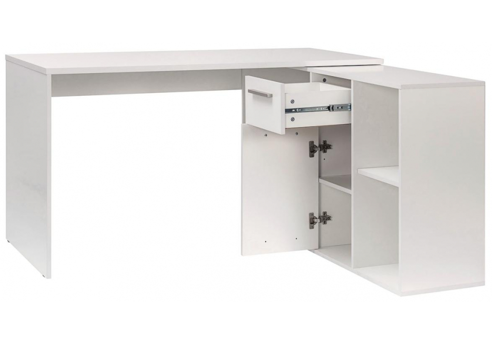 Компьютерный стол Woodville Лайт 03.245F белый гладкий 101