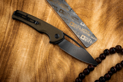 Нож SENCUT Mims сталь 9Cr18MoV рукоять Dark Green Canvas Micarta