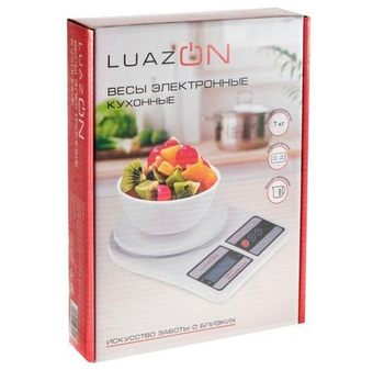 Весы электронные кухонные до 7 кг Luazon