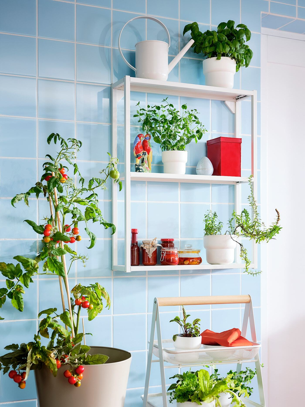 IKEA FÖRENLIG  (ИКЕА ФÖРЕНЛИГ)  -  Крышка для цветочного горшка, внутренняя/наружная белая, 12 см