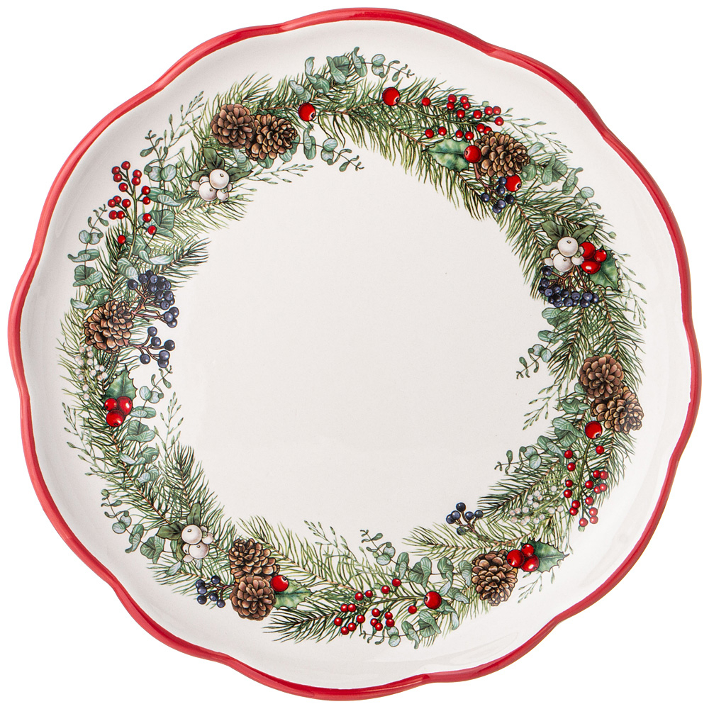 Тарелка обеденная Agness “Celebration" 24.5х2.5см