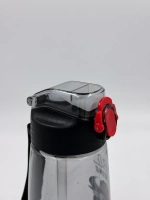 Бутылка для воды с трубочкой силиконовой 480 мл.