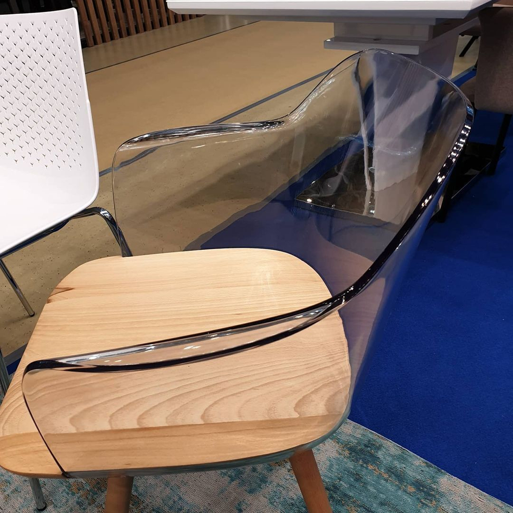 Стул PC-S097 прозрачный/бук