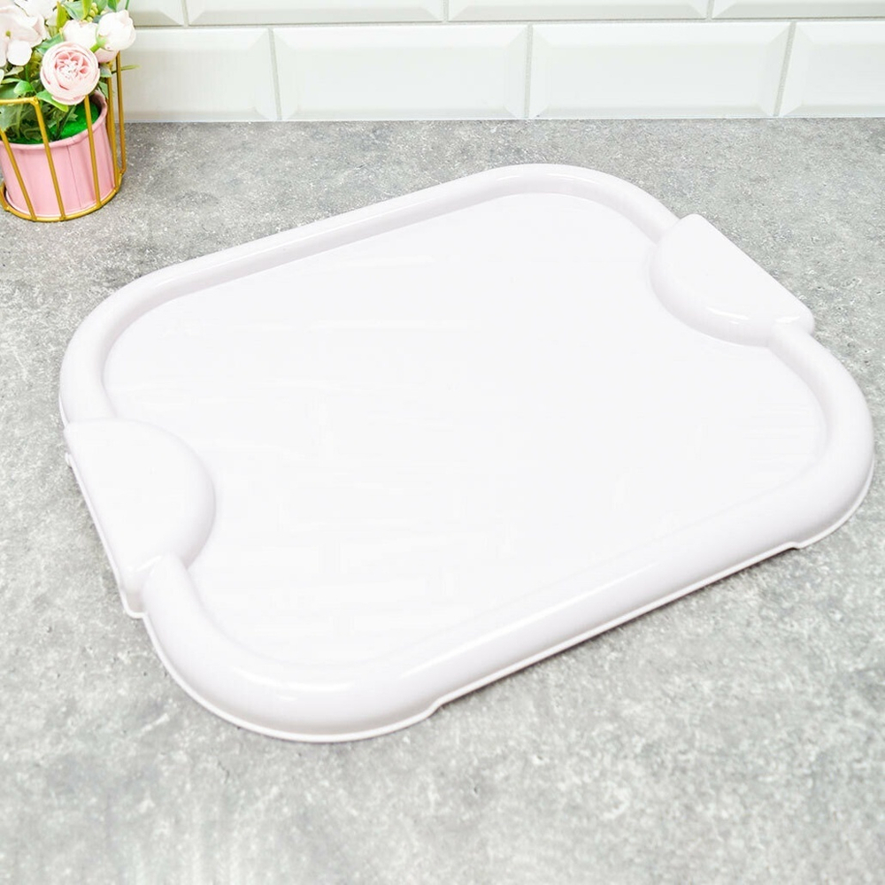 Поднос 405*335*27мм, светло-кремовый