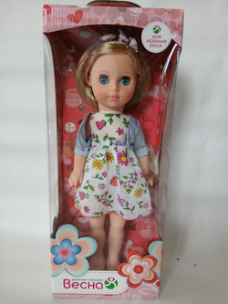 Кукла Весна "Мила 11" закрывает глаза, высота 35 см, с аксессуарами, пластик, текстиль, арт. В3013