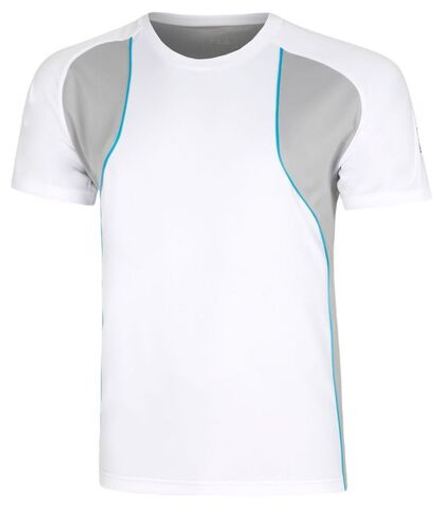 Мужская теннисная футболка Fila Austarlian Open Hudson T-Shirt - white/silver scone