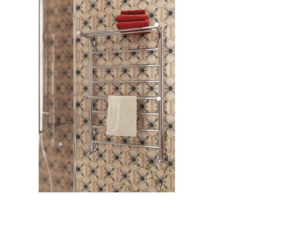 Terminus Полотенцесушитель Анкона с полкой П8 500*801 нижнее 500 мм