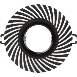 DK LD32 BK /1 Светильник ЭРА декор cо светодиодной подсветкой MR16, 220V, max 11W, черный | Встраиваемые LED светильники