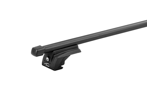 Багажник на крышу LUX ЭЛЕГАНТ с дугами 1,3м прямоугольными в пластике для авто с рейлингами(арт.846103+849234)