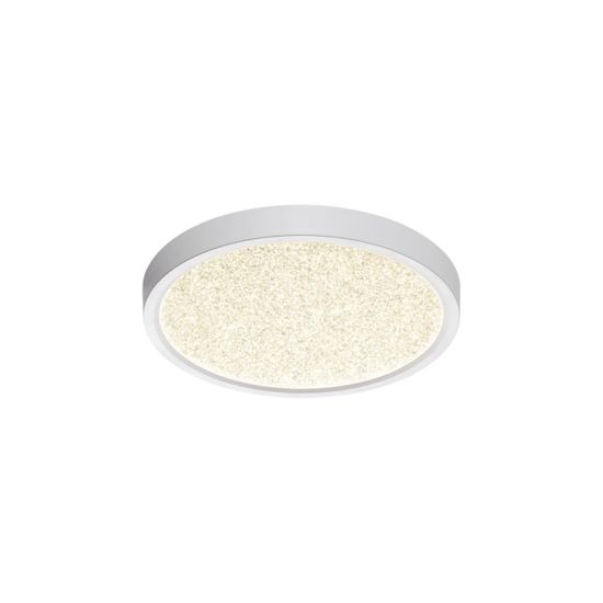 7661/18L MITRA LED SN 090 Светильник пластик/белый LED 18Вт 3000/4000K D230 IP40 OMEGA WHITE