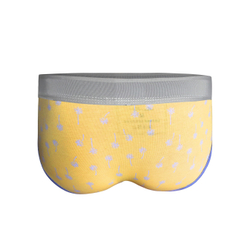 Мужские трусы брифы желтые с принтом DARKZONE DZN6126