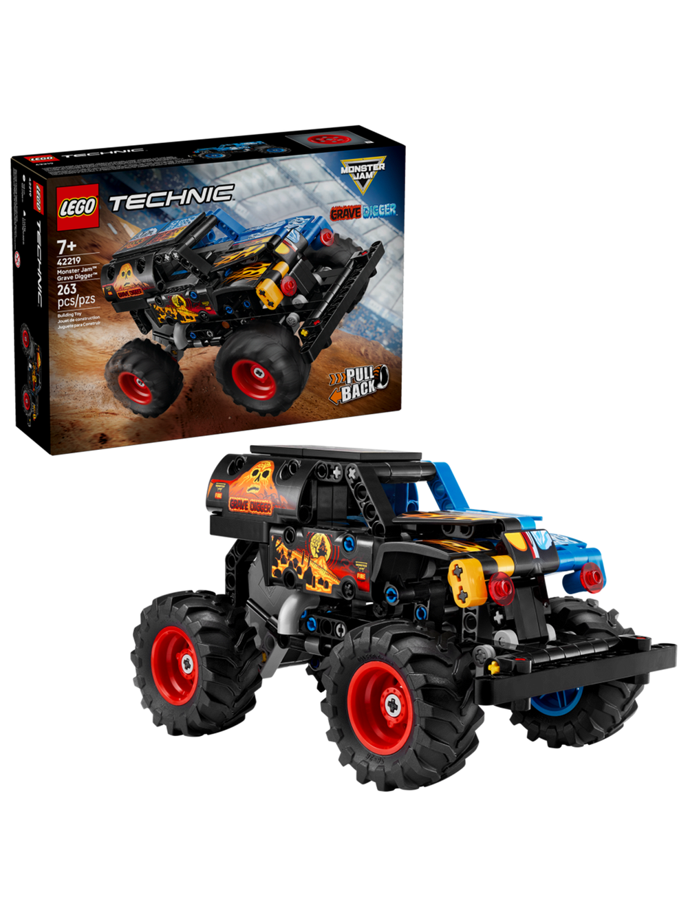 Конструктор LEGO Technic 42219 лего Монстер Джем Гробокопатель, Monster Jam Grave Digger, оригинал LEGO