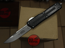 Нож Microtech Scarab 2 S/E Standard - стоунвош клинок, черная рукоять + карбон