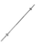 Гриф для штанги BB-103 прямой, d=25 мм, металл, с металлическими замками, хром, 120 см