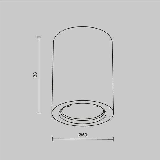 Потолочный светильник Technical C001CL-GU10-W