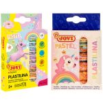 Пластилин 6 цветов Jovi, 90г, растительный, пастельный, карт. коробка