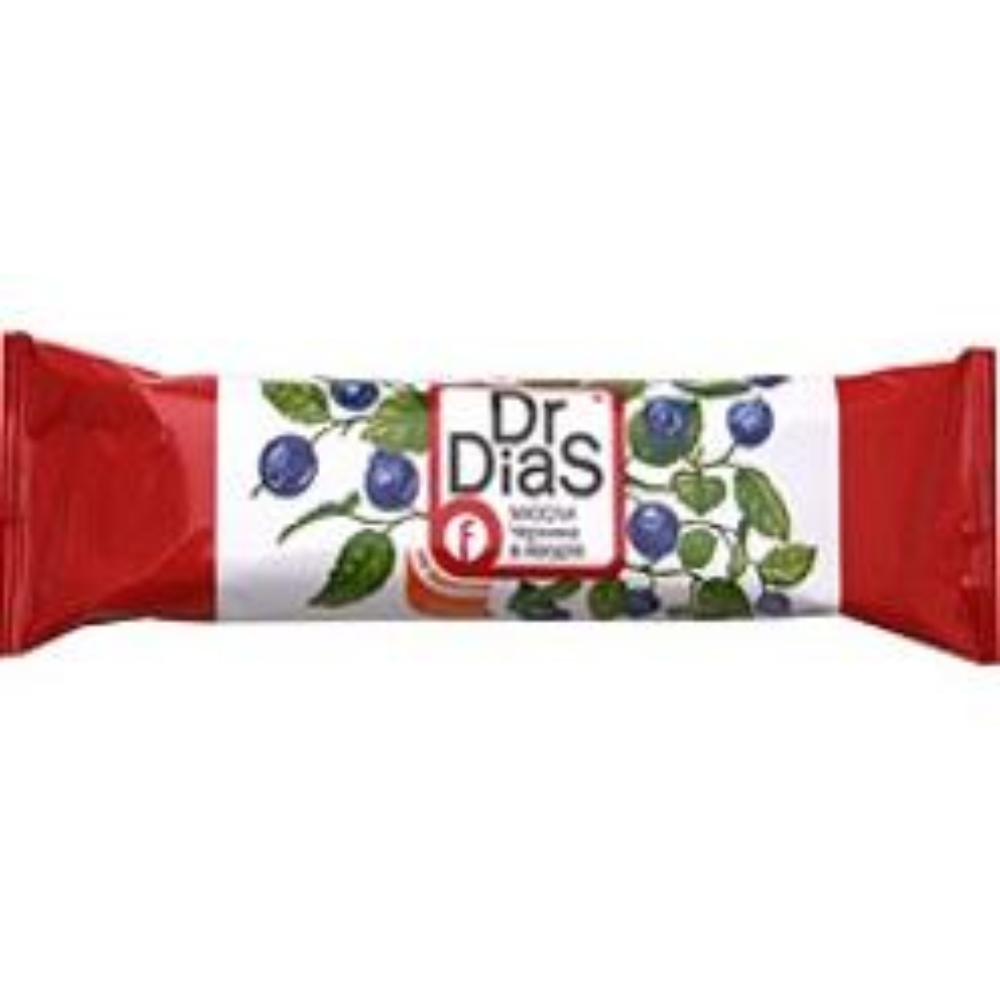 Батончик-мюсли Dr Dias Черника в йогурте 35 гр