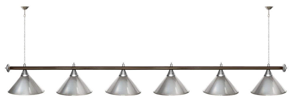 Лампа STARTBILLIARDS 6 пл. (плафоны золотые,штанга золотая,фурнитура золото)