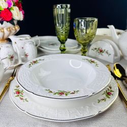 Lenardi 205-371 Набор из 6 глубоких тарелок 22см ДОМИНИКА в под.уп.(х4)