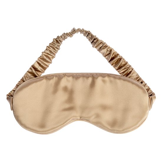 Маска для сна из натурального шелка бежевого цвета из коллекции essential