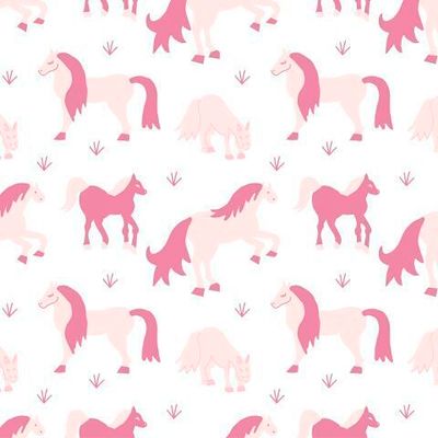 Бесшовный принт c лошадьми