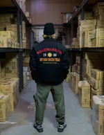 Бомбер by Matsumura x RIF c вышивкой Черный