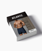 Мужские трусы боксеры Atlantic, 1 шт. в уп., микромодал, темно-серые, MBX-662