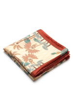 8448 Платок женский (сливочный принт)