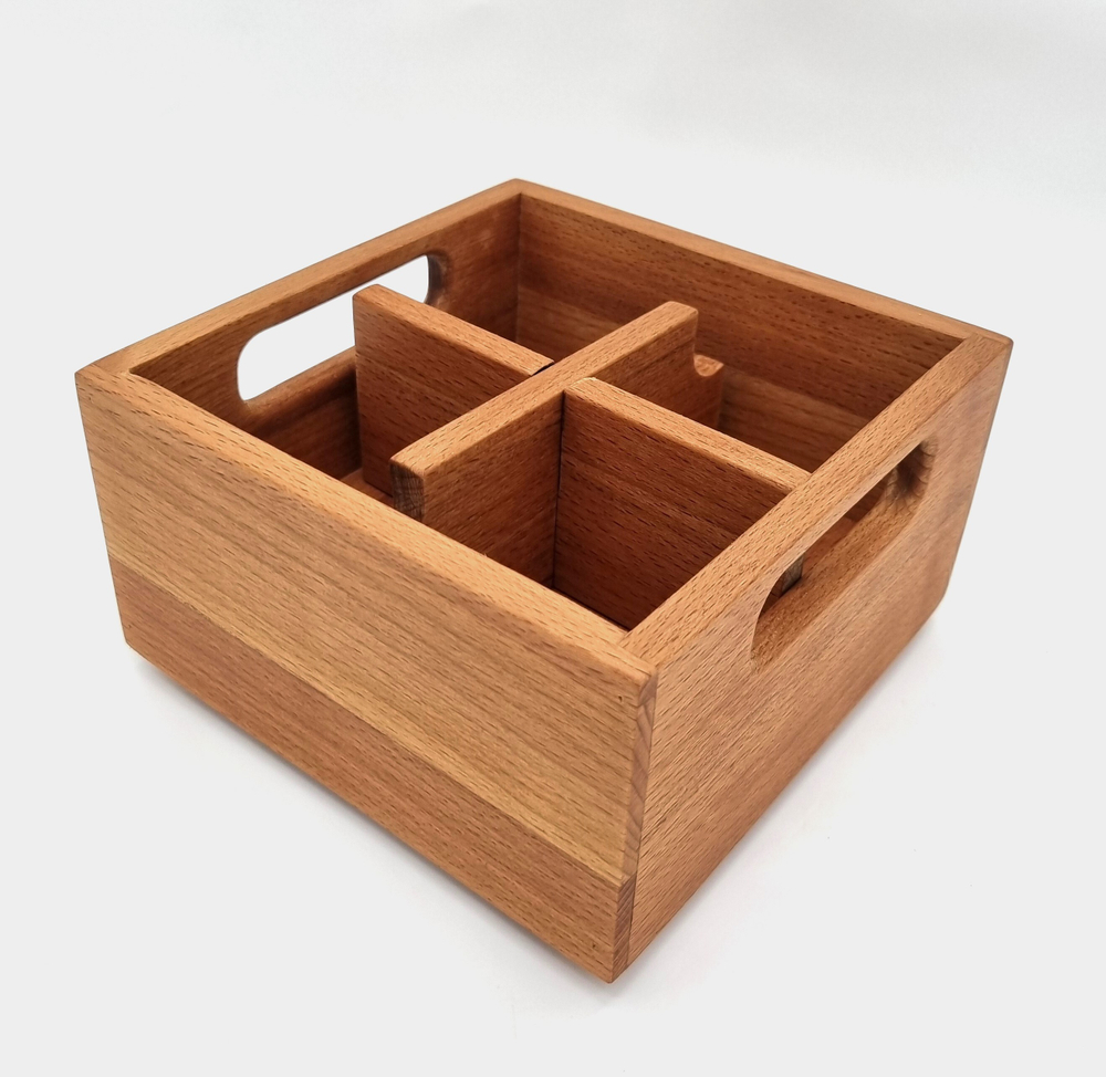 Ящик для кондиментов бук; H=10,L=17,B=17см