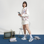 Кроссовки MLB Chunky Liner Mid Denim BOSTON REDSOX, 3ASXCDN3N-43BLD