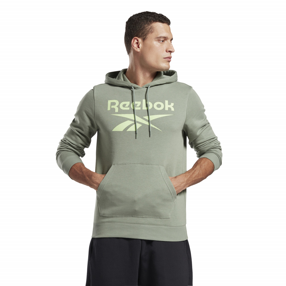 Мужская теннисная кофта Reebok Identity Big Logo Hoodie M - зеленый