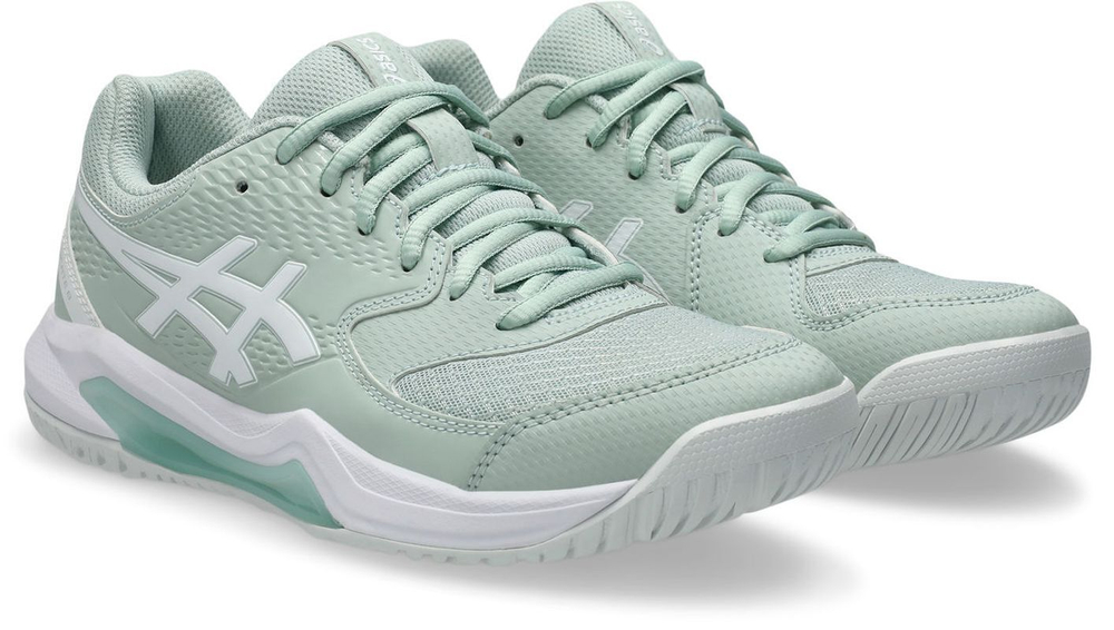 Женские Кроссовки теннисные Buty Asics Gel-Dedicate 8 - lichen rock/white