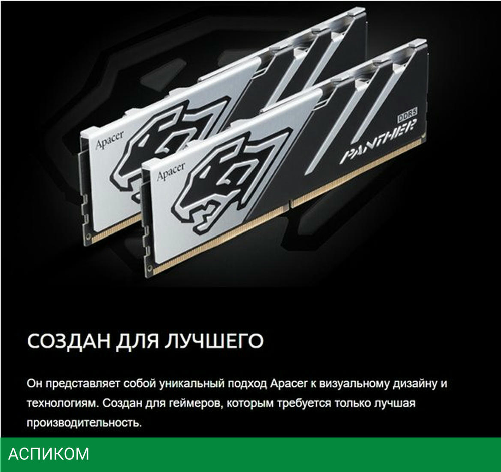 Оперативная память Apacer Panther DDR5 2x32GB (AH5U64G60C6227BAA-2)