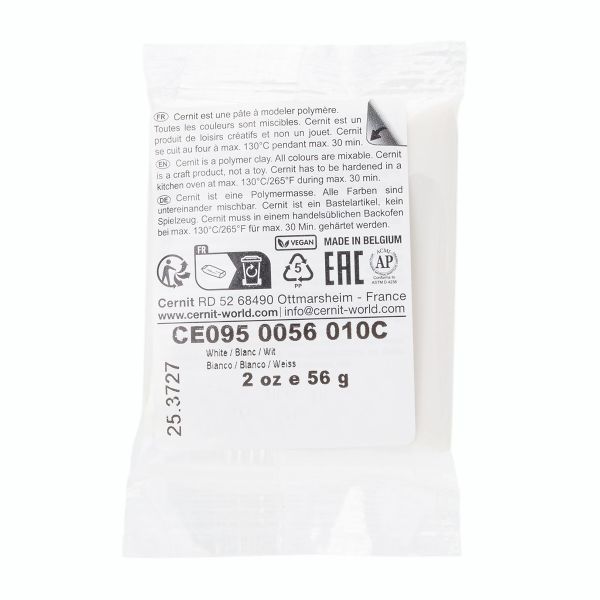 Полимерная глина Cernit Doll 56 г, 010 белый