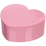 Шкатулка пластиковая с зеркалом «KiKi HAUS», сердце, цвет розовый, 13.5*11.5*5.5см
