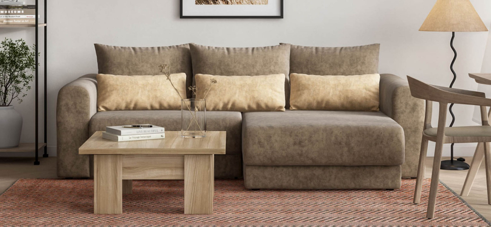 Модульный угловой диван РИЧМОНД MODOOL Велюр Royal тауп