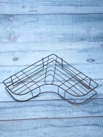 полка в ванную без сверления угловая